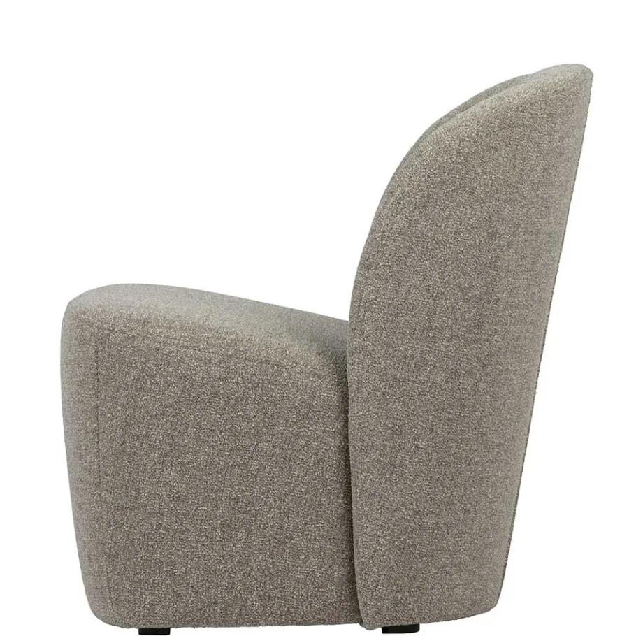 Hot Wohnen Wohnzimmer Retro Sessel in Beigegrau - Kastrona