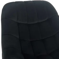 Clearance Wohnen Wohnzimmer Samtstuhl in Schwarz - Nocina