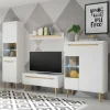 Best Wohnen Wohnzimmer Schrankset im Skandi Design - Ginko (vierteilig)