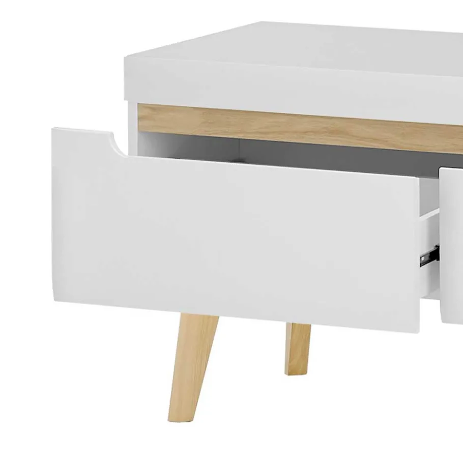 Best Wohnen Wohnzimmer Schrankset im Skandi Design - Ginko (vierteilig)