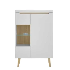Best Wohnen Wohnzimmer Schrankset im Skandi Design - Ginko (vierteilig)
