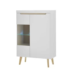 Best Wohnen Wohnzimmer Schrankset im Skandi Design - Ginko (vierteilig)