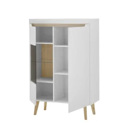 Best Wohnen Wohnzimmer Schrankset im Skandi Design - Ginko (vierteilig)