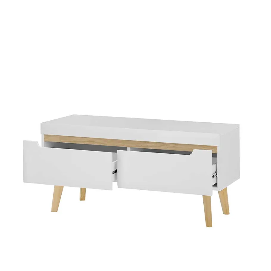 Best Wohnen Wohnzimmer Schrankset im Skandi Design - Ginko (vierteilig)