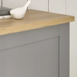 Discount Wohnen Wohnzimmer Schränke & Regal in Lichtgrau - Buleta (vierteilig)