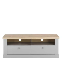 Discount Wohnen Wohnzimmer Schränke & Regal in Lichtgrau - Buleta (vierteilig)