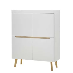 Wohnen Wohnzimmer Schränke und Wandboard Set - Ginko (vierteilig)