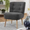 Hot Wohnen Wohnzimmer Sessel in Anthrazit - Rionja