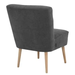 Hot Wohnen Wohnzimmer Sessel in Anthrazit - Rionja