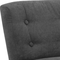 Hot Wohnen Wohnzimmer Sessel in Anthrazit - Rionja
