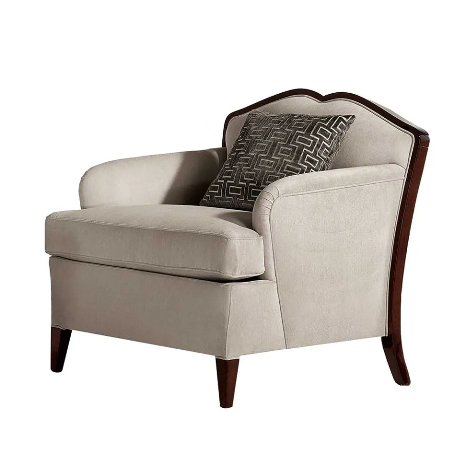 New Wohnen Wohnzimmer Sessel in Beige und Dunkelbraun - Freedoms