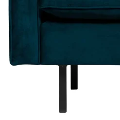 Discount Wohnen Wohnzimmer Sessel in Blau Samt - Cumagon
