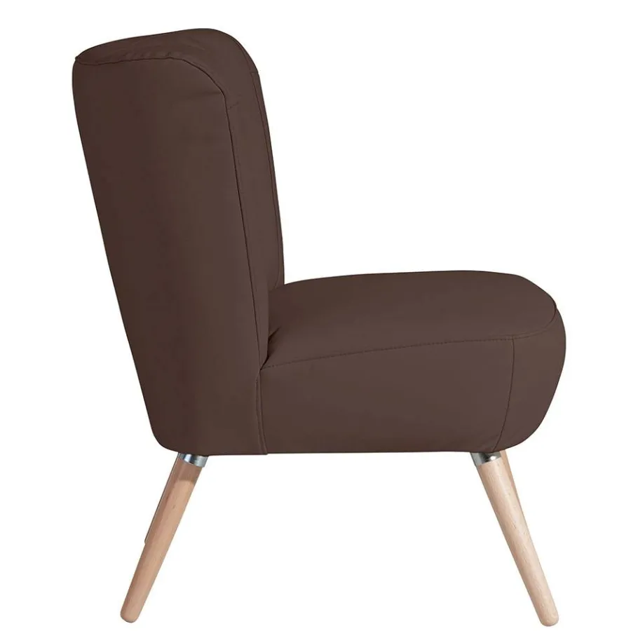 Sale Wohnen Wohnzimmer Sessel in Braun Kunstleder - Hippa