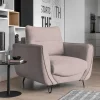 Outlet Wohnen Wohnzimmer Sessel in Hellrosa - Udiessa