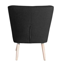 Clearance Wohnen Wohnzimmer Sessel in Schwarz Stoffbezug - Adaliz