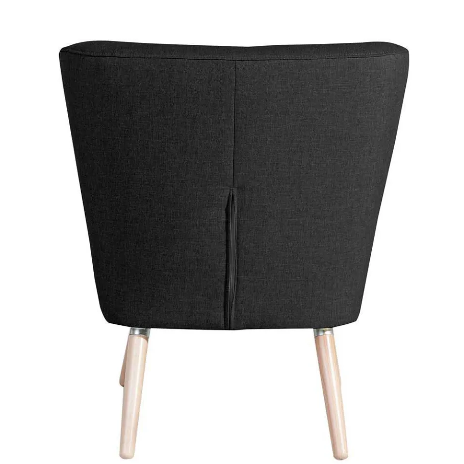 Clearance Wohnen Wohnzimmer Sessel in Schwarz Stoffbezug - Adaliz