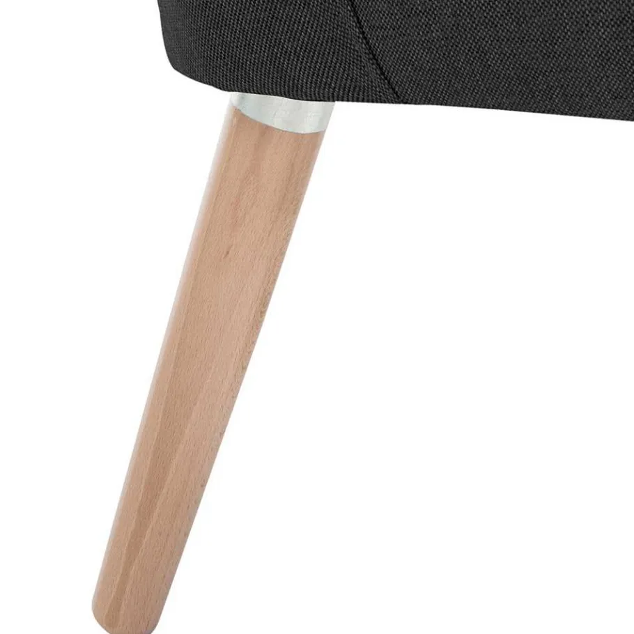 Clearance Wohnen Wohnzimmer Sessel in Schwarz Stoffbezug - Adaliz
