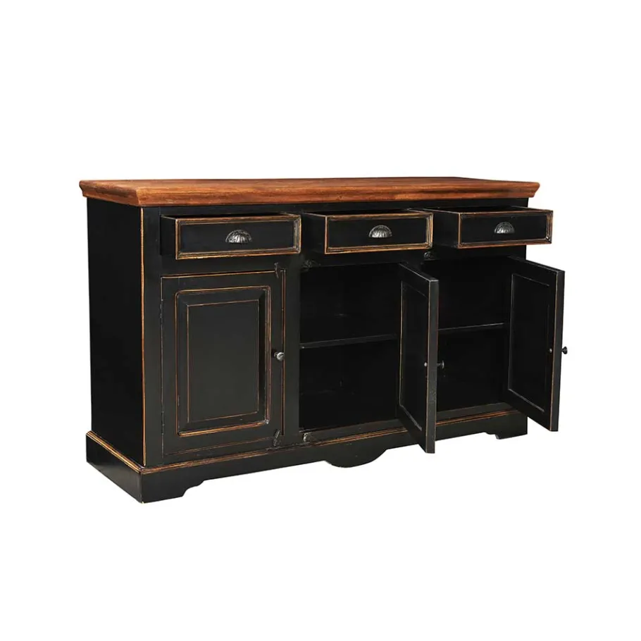 Sale Wohnen Wohnzimmer Sideboard Sentiments in Schwarz