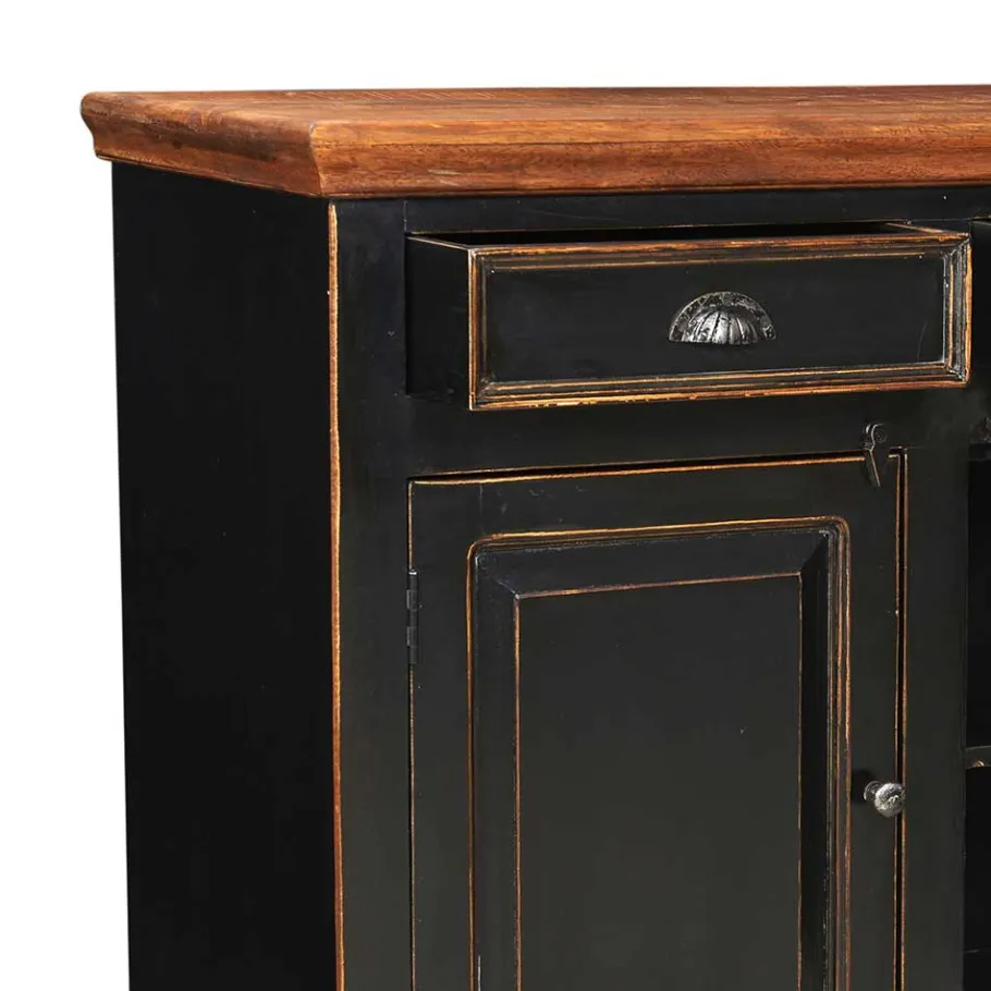 Sale Wohnen Wohnzimmer Sideboard Sentiments in Schwarz