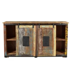 Discount Wohnen Wohnzimmer Sideboard Vayamos in Braun Bunt