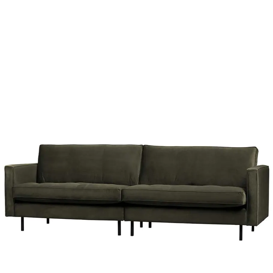 New Wohnen Wohnzimmer Sofa in Dunkelgrün Samtbezug - Lasirena