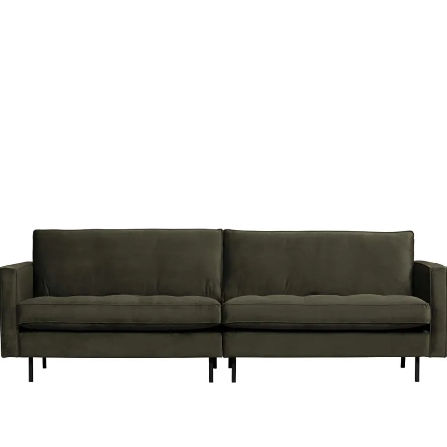 New Wohnen Wohnzimmer Sofa in Dunkelgrün Samtbezug - Lasirena