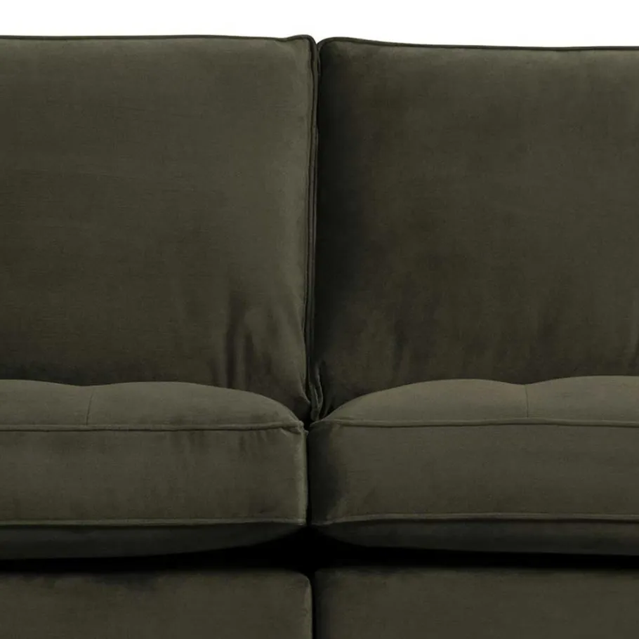 New Wohnen Wohnzimmer Sofa in Dunkelgrün Samtbezug - Lasirena