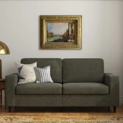 Hot Wohnen Wohnzimmer Sofa in Grau Stoffbezug - Alicia