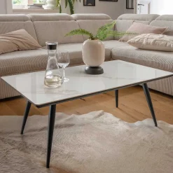 Best Wohnen Wohnzimmer Sofatisch aus Keramik Marmor Optik - Havanna