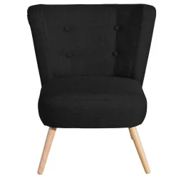 Clearance Wohnen Wohnzimmer Stoffsessel in Schwarz - Adaliz