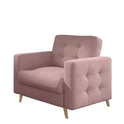 Discount Wohnen Wohnzimmer Stoffsessel in Altrosa - Graland