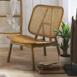 Best Wohnen Wohnzimmer Stuhl aus Teak Massivholz - Vivienno