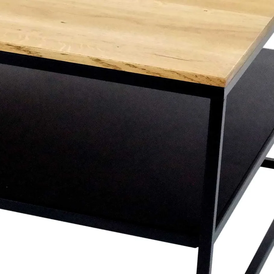 Sale Wohnen Wohnzimmer Tisch aus Eiche massiv & Metall - Sisam