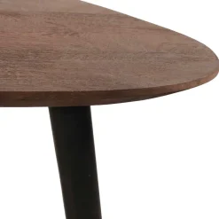 Outlet Wohnen Wohnzimmer Tisch Duo in Dunkelbraun - Pulvaria (zweiteilig)