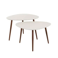 Best Wohnen Wohnzimmer Tisch Duo in Wankelform - Percos (zweiteilig)