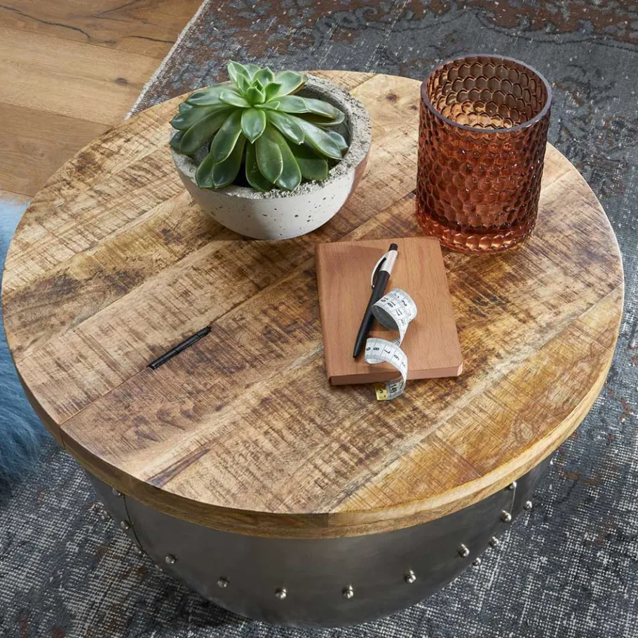 Clearance Wohnen Wohnzimmer Truhentisch im Industrial Design - Annimo
