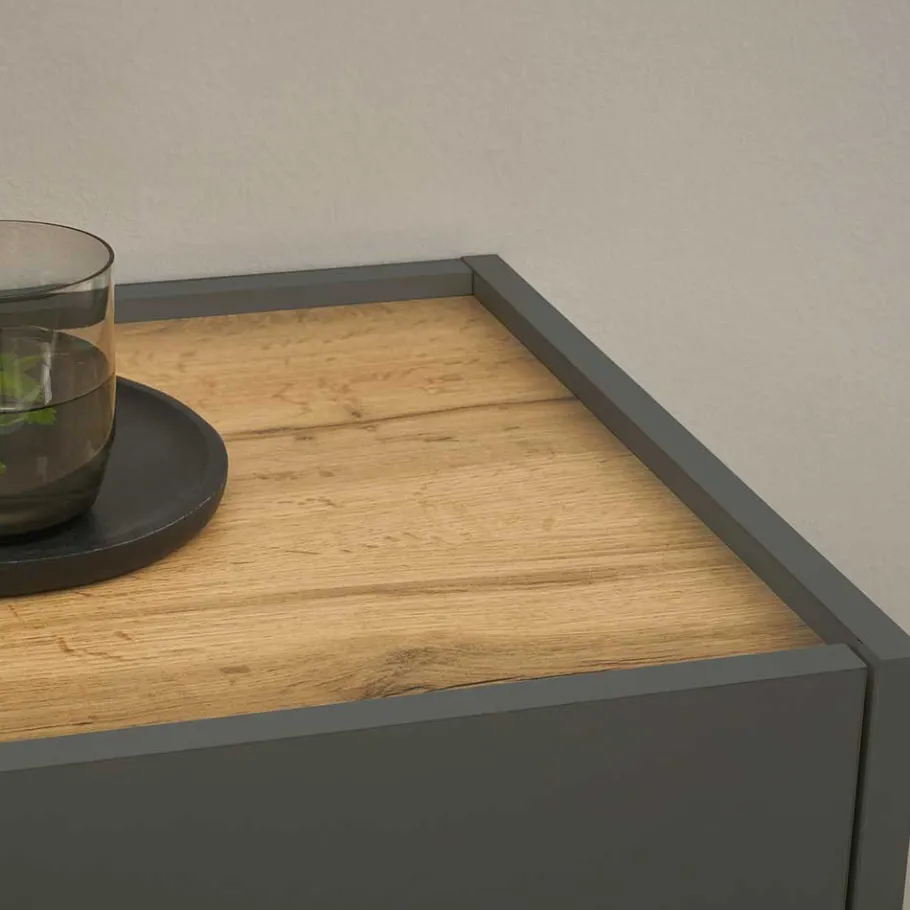Wohnen Wohnzimmer TV-Anbauwand Set - Ahilav (sechsteilig)