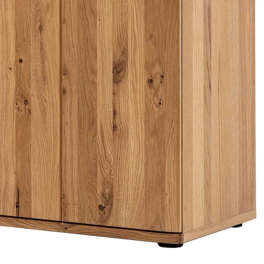 Clearance Wohnen Wohnzimmer Vitrine in Eiche Bianco geölt - Crupean