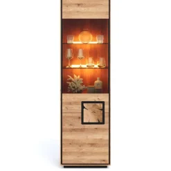 Online Wohnen Wohnzimmer Vitrine mit Hirnholz Applikation - Shipper