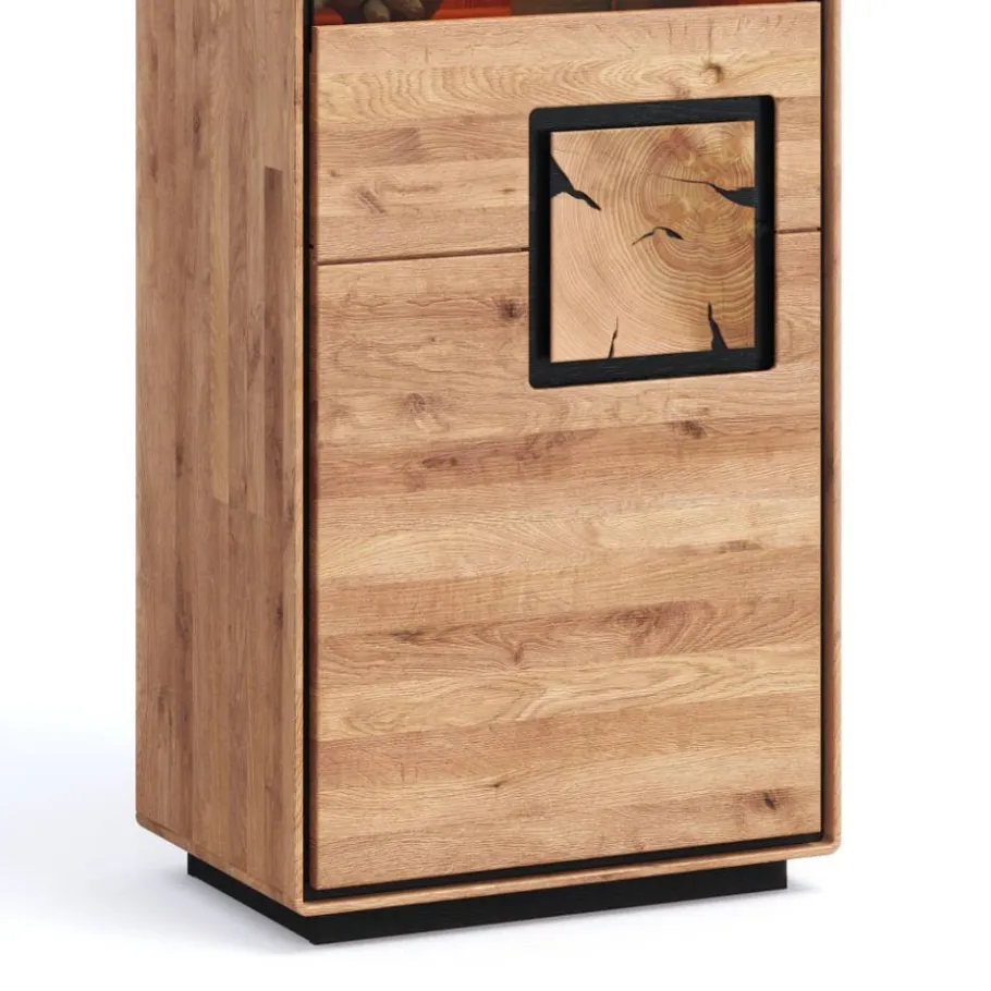 Online Wohnen Wohnzimmer Vitrine mit Hirnholz Applikation - Shipper