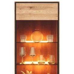 Online Wohnen Wohnzimmer Vitrine mit Hirnholz Applikation - Shipper