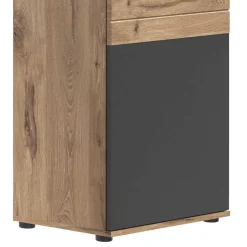 Best Wohnen Wohnzimmer Vitrinenschrank in der Größe 57x200x37 cm - Lucios