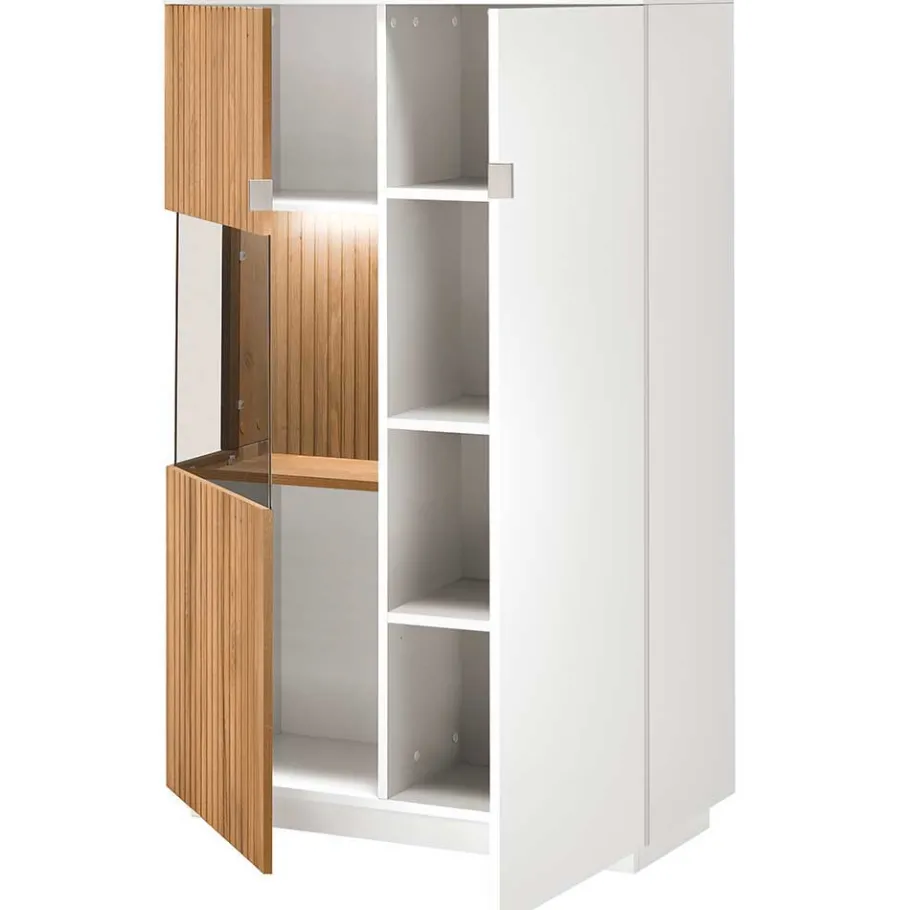 Wohnen Wohnzimmer Vitrinenschrank mit LED Beleuchtung - Miloris