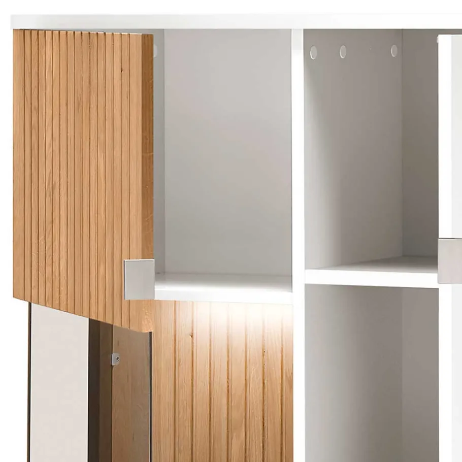 Wohnen Wohnzimmer Vitrinenschrank mit LED Beleuchtung - Miloris