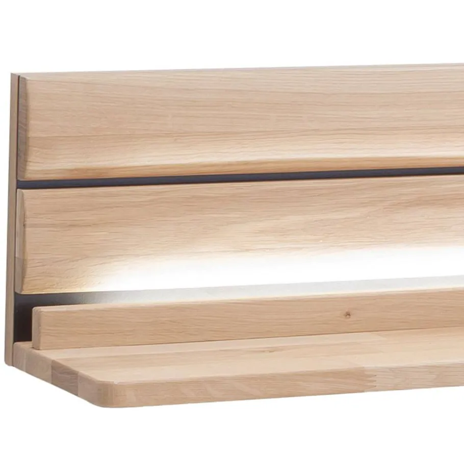 Outlet Wohnen Wohnzimmer Wandboard aus hellem Massivholz - Azzurian