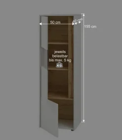 Best Wohnen Wohnzimmer Wohnwand Set - Nonessia (vierteilig)