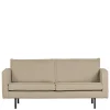 Outlet Wohnen Wohnzimmer Zweisitzer in Beige Boucle - Glamoure
