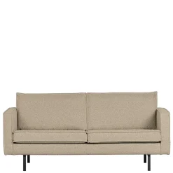 Outlet Wohnen Wohnzimmer Zweisitzer in Beige Boucle - Glamoure