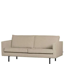 Outlet Wohnen Wohnzimmer Zweisitzer in Beige Boucle - Glamoure