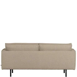 Outlet Wohnen Wohnzimmer Zweisitzer in Beige Boucle - Glamoure